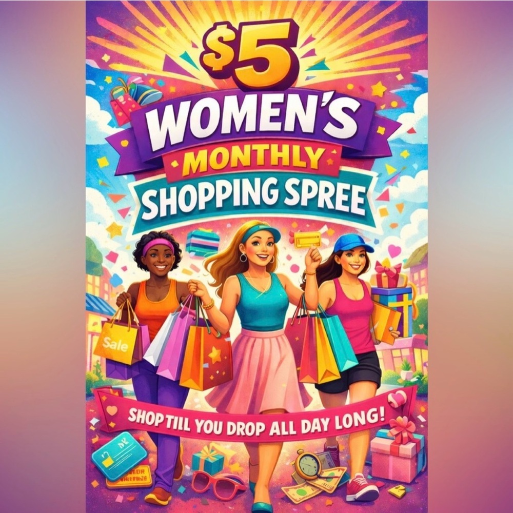 $5 Women’s Monthly Shopping Spree Flyer w/@bethkincaid11